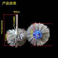 磨料丝打磨花头尼龙磨料丝木工打磨工具木雕根雕浮雕打磨抛光刷 1个 进口透明丝80目