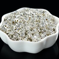 单爪钻耳朵爪不钩衣水晶玻璃手缝钻diy服装衣领帽子辅料整包 四爪 银白 ss40 288p