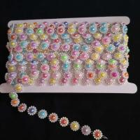 苗族少数民族服饰饰品配件最流行火爆的苗服花衣装饰品七彩钻石链 五彩4.5米