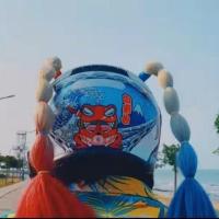 [48小时发货]头盔侠小敏同款双马尾 头盔装饰物羊角辫 小丑女造型头盔辫子 洋气双马尾辫子(不包含头盔)