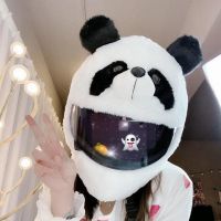 重庆萌骑士丨摩托车头盔套 史迪仔熊猫大眼仔头套机车头套保暖 熊猫(不含头盔)