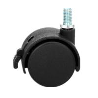 1.5寸M6m8m10螺丝万向轮脚轮置物架轮子文件柜轮婴儿床家具轮 带刹车 m6