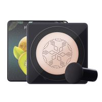 [24小时发货]奇异果植物精华蘑菇头气垫bb霜不卡粉遮暇防晒控油保湿补水提亮 三盒自然白 + 三个蘑菇头