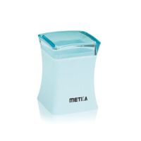 美特家 METKA典雅方形棉签瓶创意家居居家日用百货棉签筒棉签盒 蓝色 单个