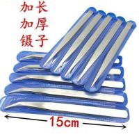 不锈钢镊子拷边绷缝穿线钳服装厂工业级用缝纫工具尖头弯头维修钳 1个直镊子