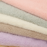 [5条 10条珊瑚绒方巾宝贝儿童吸水毛巾抹布厨房毛巾不掉毛洗碗 5条混色装