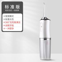 浪莎便携式牙缝冲牙器洗去牙结石神器去除器洁牙器水牙线清洁牙齿 标准水压(1喷嘴+1种模式) 象牙白