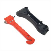 安全锤车用多功能救生锤应急消防逃生锤车载玻璃锤汽车破窗器神器 红色PVC安全锤[钨钢尖]