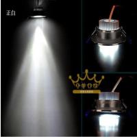 led彩色3W射灯开孔5/5.5/6.5/7.5公分天花灯彩灯背景墙洞灯牛眼灯 白光 高亮银小3瓦开孔5-5.5CM