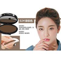 NOVO眉毛印章懒人眉毛印章眉粉防水防汗笔一字眉初学者画眉眉笔5.5g 2#浅棕色一字眉+韩式眉