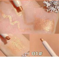 xixi卧蚕笔珠光哑光细闪提亮立体不晕染画卧蚕神器眼影笔学生高光 1#爆糖奶盖