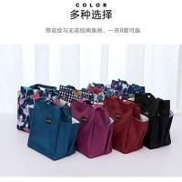 2020新款带水杯手提袋便当包妈咪包妈妈包外出大容量带饭包饭盒袋 随机花色