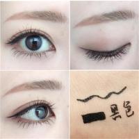 棕色眼线笔 防水眼线笔不晕染内眼线笔黑色海绵头眼线液笔初学者 1#黑色