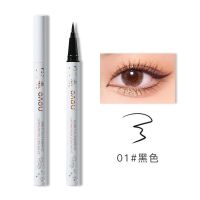 NOVO美人鱼波光眼线液笔持久速干不易晕染防水极细持久不脱色学生 星冉*XR-1#(经典黑)软头