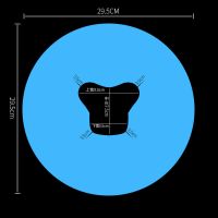 200张 美容院一次性洞巾趴巾开洞趴枕巾按摩床洞巾十字孔巾垫脸巾 蓝色蝴蝶29*29(100张)5送1