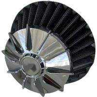 鬼火踏板摩托车空滤器35/48蘑菇头改装GY6125滤清器雅马哈空滤器 白色接口35-48cm滤芯/1个