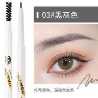 [双头]眉笔防水防汗持久细头超细新款极细眉笔新手画眉神器 03黑灰色