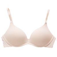 十月皇后打折少女内衣女韩版小胸薄款大胸显小聚拢无钢圈美背防下 裸色 32/70[AB通杯]