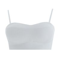 十月皇后打折隐形抹胸式无肩带内衣薄款女超薄夏季大胸显小防走光 白色单件 32/70A