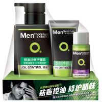 曼秀雷敦氨基酸洗面奶男士专用控油抗痘去黑头角质淡痘印洁面乳 230g小套装+赠面霜10g 持证除螨 水杨酸有效祛痘淡印