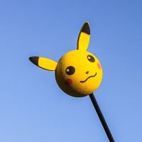 汽车天线装饰公仔天线球车外部改装通用款可爱个性车顶仙人球玩偶 皮卡丘