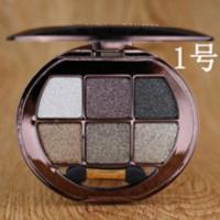 ins超火维尼小熊六色眼影盘珠光哑光大地色裸妆亮晶晶橘朵色眼影6 1#深咖+浅咖+黑色