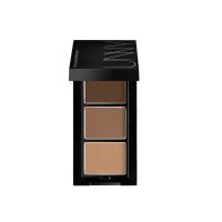 unny眉粉女防水自然牌专柜三色防水持久不脱色眉膏眉笔修容盘 咖啡棕