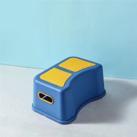 儿童垫脚凳宝宝踩脚凳子小板凳洗手台阶洗脸脚踩凳防滑脚踏凳站凳 洛克蓝(一阶)