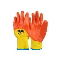儿童防护幼儿园小孩4-6岁7-13劳动采摘抓蟹仓鼠拔河手工赶海手套[12月15日发完] 桔色[4-7岁][1双]