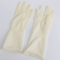 高邦一次性使用灭菌橡胶外科手套有粉无粉独立包装TPU覆盖麻面 6.5#无粉 一双