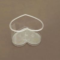 心形布丁杯慕斯杯果冻杯提拉米苏杯木糠杯带盖一次性透明塑料杯 心形杯(150ml) 50套