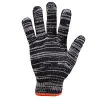 劳保手套工作尼龙手套厂家汽修车棉线尼龙棉纱线手套耐磨防滑加厚 黑加丝(混纺超薄) 12双(体验装)