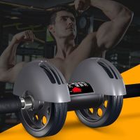 回弹健腹轮腹肌轮滚轮初学者收腹部健身器材家用男女减肚子腹肌轮 [回弹机械轮]送跪垫