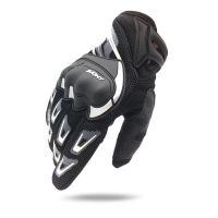 摩托车手套男夏季骑行机车防摔防滑网眼透气手套骑士装备机车手套 黑色-防摔透气可触屏 M(适合掌宽7.5-8CM)