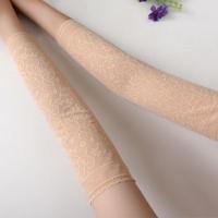 夏季护腕女遮阳防晒蕾丝护肘护手臂套胳膊遮挡疤痕伤痕遮挡纹身 30厘米长肤色护肘(2010) 均码