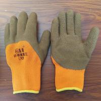 盛港劳保手套加绒耐磨防滑防水冬季男女保暖款涂胶皮劳动防护手套 盛港浸胶加绒耐磨款 10双