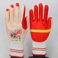 [48小时发货]牛郎星NL198耐磨工作加厚橡胶片防割软胶皮防滑工作劳保手套 牛郎星白线一包