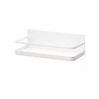 日式铁艺磁铁冰箱架挂架侧壁厨房调味品磁性收纳架调料架置物架 白色磁铁冰箱侧挂架