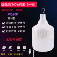超亮充电应急灯家用户外野营露营地摊夜市灯帐篷led无线移动照明 超40W体验款(充电版)