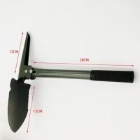 厂家直销野营铲四合一铲子多功能工兵铲折叠铲户外用品铁锹猛钢 绿色普通款(无袋子无指南针)