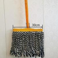 老式拖把工厂批发普通家用学校公司排拖大号尘推加固实木宽头棉线 30实木