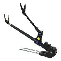 鱼竿炮台支架加粗黑金刚不锈钢支架钓箱钓椅插地两用支架渔具用品 加粗黑金刚支架1.7米