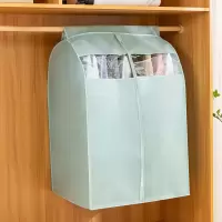 衣服防尘罩挂衣袋全封闭式衣柜防尘袋家用西装大衣羽绒服罩无纺布 蓝色[立体无纺布] [放一件]宽10深60高90cm
