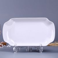 特价家用陶瓷鱼盘家用陶瓷鱼盘装鱼盘鱼盘套装清蒸鱼盘陶瓷鱼盘子 纯白 1个大勺