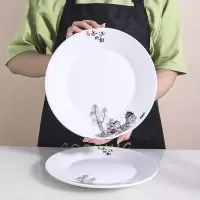 平盘组合陶瓷菜碟盘子套装餐具2/6/10个装景德镇可微波炉专用 10英寸江南之恋平盘2个装