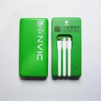 名牌小电充电宝自带线共享充电宝移动电源充电宝小型大容量 绿色三代85新 5000毫安