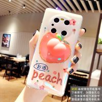 减压捏捏桃子华为nova7/nova8手机壳荣耀30可爱mate40闪钻p40/p30 网红减压桃子大 亲注意哦 不是所