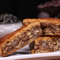 广式火腿伍仁金腿大月饼五仁叉烧大月饼礼盒新鲜日期 叉烧伍仁 1斤月饼(没盒)