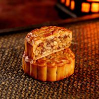 老式火腿五仁月饼散装中秋节传统手工广式伍仁叉烧送礼礼盒装 火腿五仁月饼4个(简易纸盒)