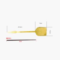 铜餐具手工老铜勺子大号铜勺铜汤勺37长大号黄铜厨房黄铜勺子铜铲 小号铜铲
